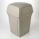 Polyethylene Waste Container – 170 Litres, 4-Aperture Outdoor Bin (view 2)