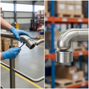 Dark Gray Premium Handrail Joints with Satin Finish Grade 304 - Customizable Joint Angles for Versatile Applications