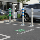 Dim Gray Premium EV Charging Point Protection Bollards - Surface Fix