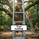 Dark Olive Green Premium Quick-Fit Supplementary Plate for Tree Cutting Signs