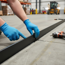 Dark Gray Premium 10mm Bullnose End Cap - 40mm Aluminium Worktop Edging