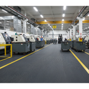 Dim Gray Premium Rubber Ribbed Mat - 6mm Thickness for Versatile Use