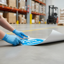 Gray Premium Keep Clear Floor Sign - Slip Resistant Vinyl - 450mm