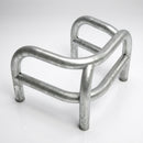 580 x 580 x 430mm Galvanised Angled Corner Safety Barrier (view 2)