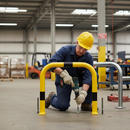 Rosy Brown Impact Resistant Heavy Duty Steel Hoop Column Protectors