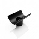 Half Round Aluminium Gutter Outlet 76mm – Marine Grade — RAL 9005