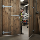 Heavy Duty 350mm Tee Hinges - Zinc-Plated Metal for Garden Gates and Sheds with Included Screws