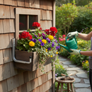 Dark Olive Green Heavy Duty Wall Mounted Flower Box Bracket for Outdoor Use