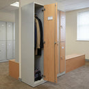 Single-Door Timber-Effect Locker with Cam Lock & Soft-Close Hinges