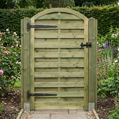 6ft x 3ft Bow Top Wooden Gate