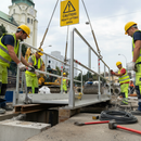 Gray Premium Aluminium Footbridge - Lightweight, Durable, Multiple Sizes