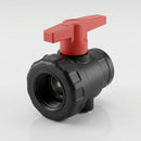 1" BSP Female Polypropylene Ball Valve, 16 Bar (view 2)