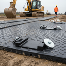 Light Slate Gray Heavy Duty Hand Hole Connectors with Large Washer and Bolts for Ground Mats