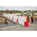 Rosy Brown Premium Water-Filled Barrier End Stop for Road Safety