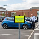 Light Slate Gray Premium 600 x 450mm Custom Q-Sign for Traffic Management