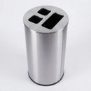 60 litre waste separation recycling bin, black, 3 apertures (view 2)