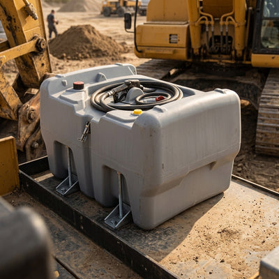 440 Litre Diesel Dispensing Tank with Pump – Polyethylene Mobile Fuel