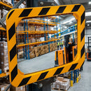 800 x 600mm Polymir Yellow and Black Framed Convex Mirror