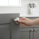 Premium 10 Pack Multi Ring Door Knobs 30mm Satin Nickel Finish for Modern Interiors