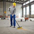 Rosy Brown 12" Premium Heavy Duty Stiff Bristle Broom with Handle
