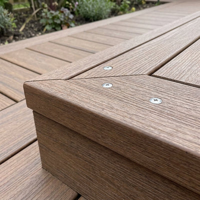 Angle 40mm x 40mm Warm Chestnut 2.2m Composite Board