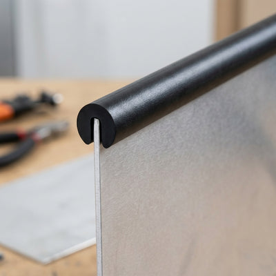U-Profile Rubber Edge Protector 4x6mm for 1mm Panels - 1m EPDM