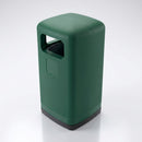 100 litre outdoor rubbish bin with hooded top (view 2)