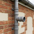 Traditional Aluminium Downpipe Branch 76mm Diameter — Other Colour TBA / 112.5 Degrees (in use)