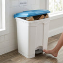 70 litre plastic pedal operated recycling bin