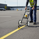 Light Slate Gray Premium Two Wheel Attachment for Linemarking Aerosol Applicator