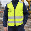 Hi-Vis Yellow/Navy Multi-Pocket Safety Waistcoat - Class 2