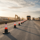 Dim Gray High-Performance 750mm Traffic Cone with Durable Design