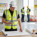 Light Gray High-Visibility Executive Waistcoat with ID Pocket - Premium Quality