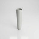 Aluminium Flush Joint Downpipe Sample — RAL 7035 / 76mmØ