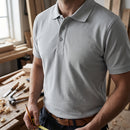 Classic Cotton-Polyester Polo Shirt - Ice Grey