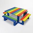 Children's picnic table, multicoloured oak, 2 sizes (view 2)