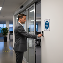 Dim Gray Premium Automatic Fire Door Keep Clear Sign - Essential Safety Reminder