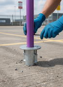 Dark Gray Premium Ground Socket Key Clamp for Galvanised Tubing, Durable Malleable Iron Construction with Versatile Applications