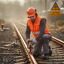 Dim Gray High-Visibility Orange Softshell Bodywarmer with Fleece Lining