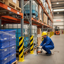 Dim Gray Heavy Duty Steel Pallet Racking Protectors - 'U' Profile for Maximum Safety