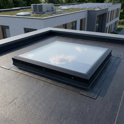 Fixed Glass Flat Rooflight 1500x1000mm with Thermally Broken Frame