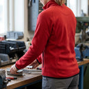 Chili Red Women's Low-Shedding Fleece Zip Jacket