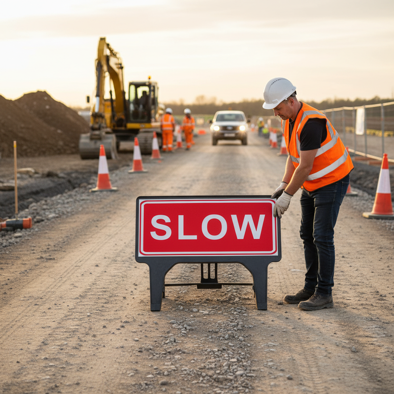 Rosy Brown Heavy Duty 1050 x 450mm Q-Sign for Long Lasting Performance