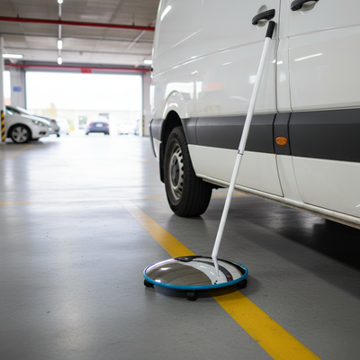 Premium Telescopic Portable Inspection Mirror with Castors