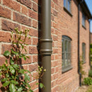 76mm Traditional Aluminium Downpipe Socket Non-Eared Spare — RAL 7022 (in use)