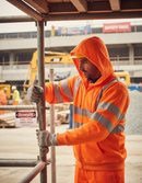 Sienna Premium Hi-Vis Hooded Zipped Sweatshirt - Orange