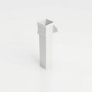 Traditional Aluminium Downpipe 72x72mm x 3m Eared Socket — RAL 9016