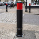 150mm reflective banded polyethylene bollard