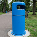 90 Litre Hooded Top Litter Bin Polyethylene