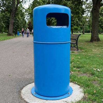 90 Litre Hooded Top Litter Bin Polyethylene